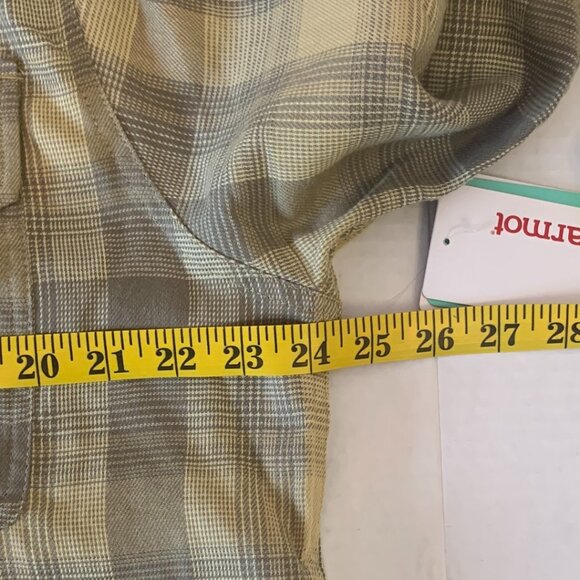 Marmot Women Fairfax Lightweight Boyfriend Flannel Shirt Wheat Large NWT Outdoor - Picture 7 of 11